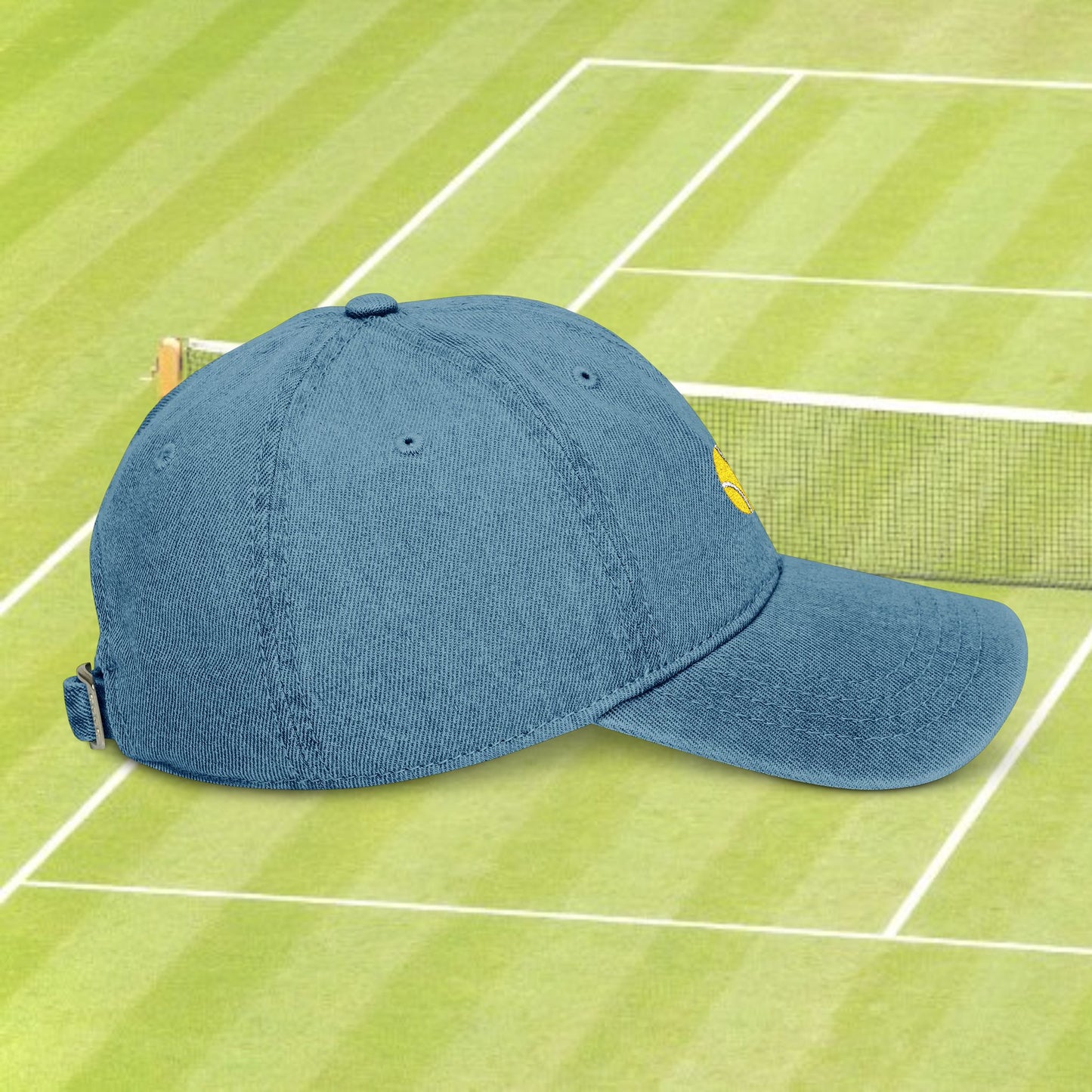 Tennis Ball Embroidered Denim Hat