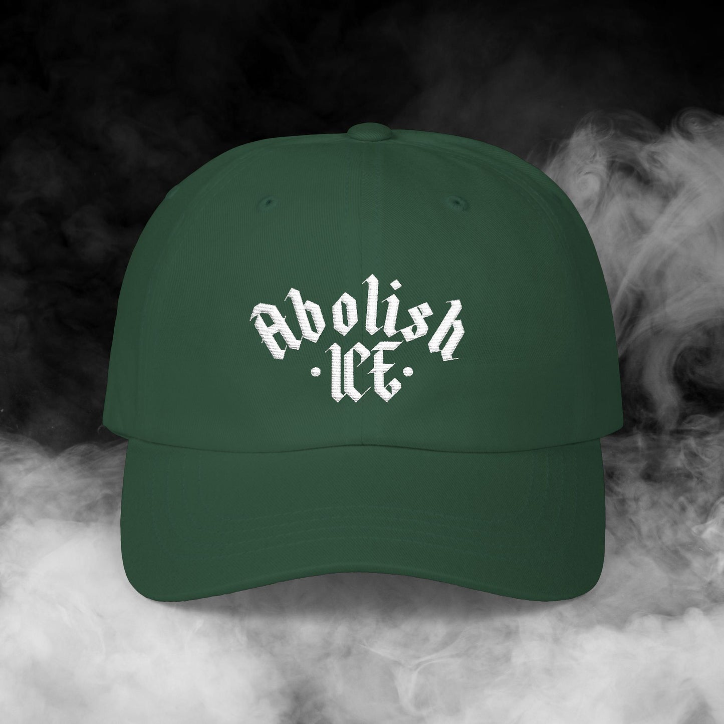 Abolish ICE Embroidered Hat — Proceeds Donated