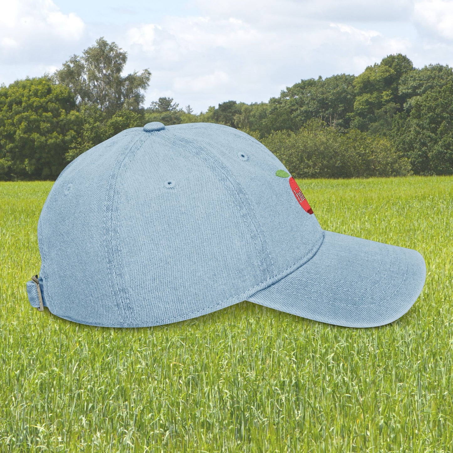 Bite Me Apple Embroidered Hat