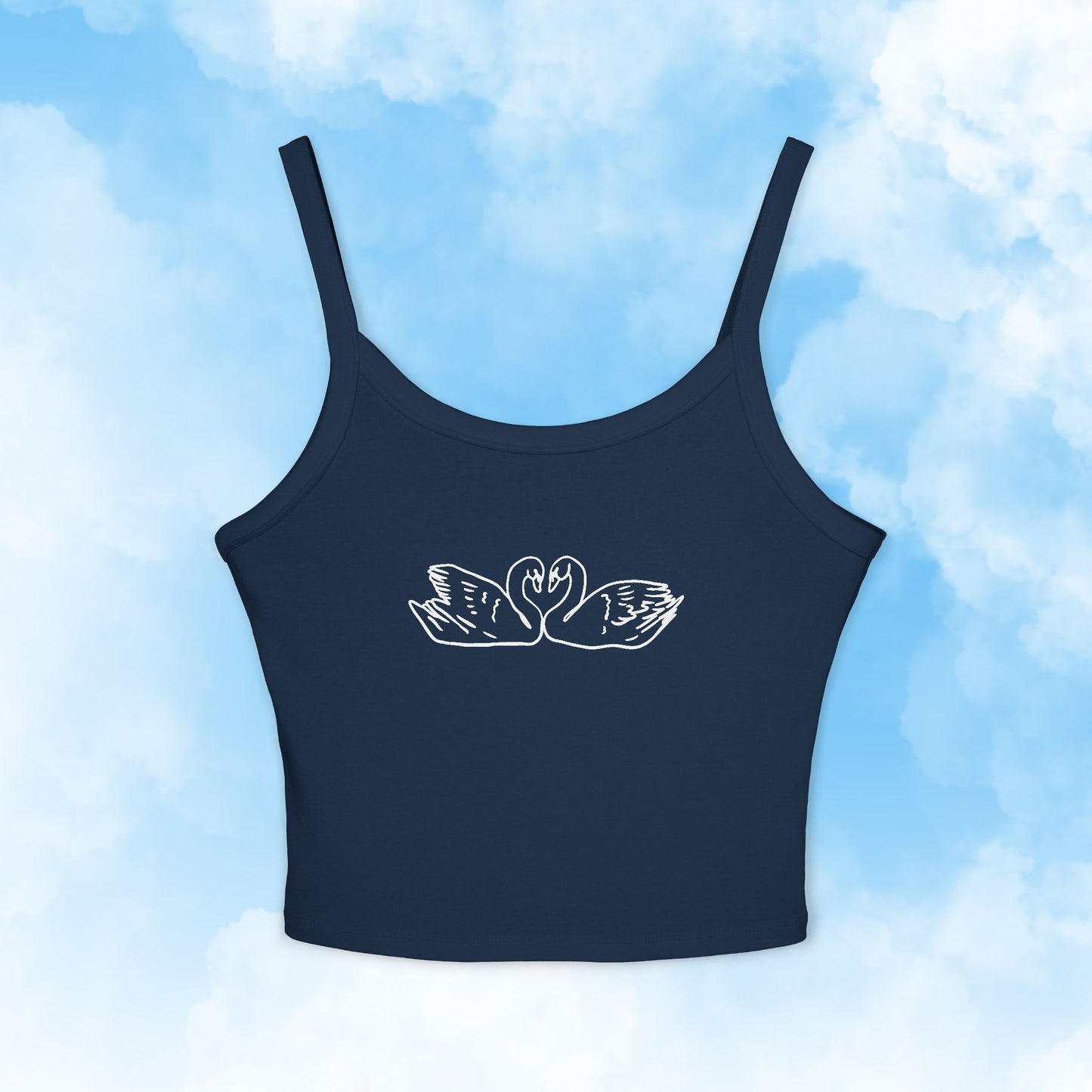 Swan Drawing Tank Top