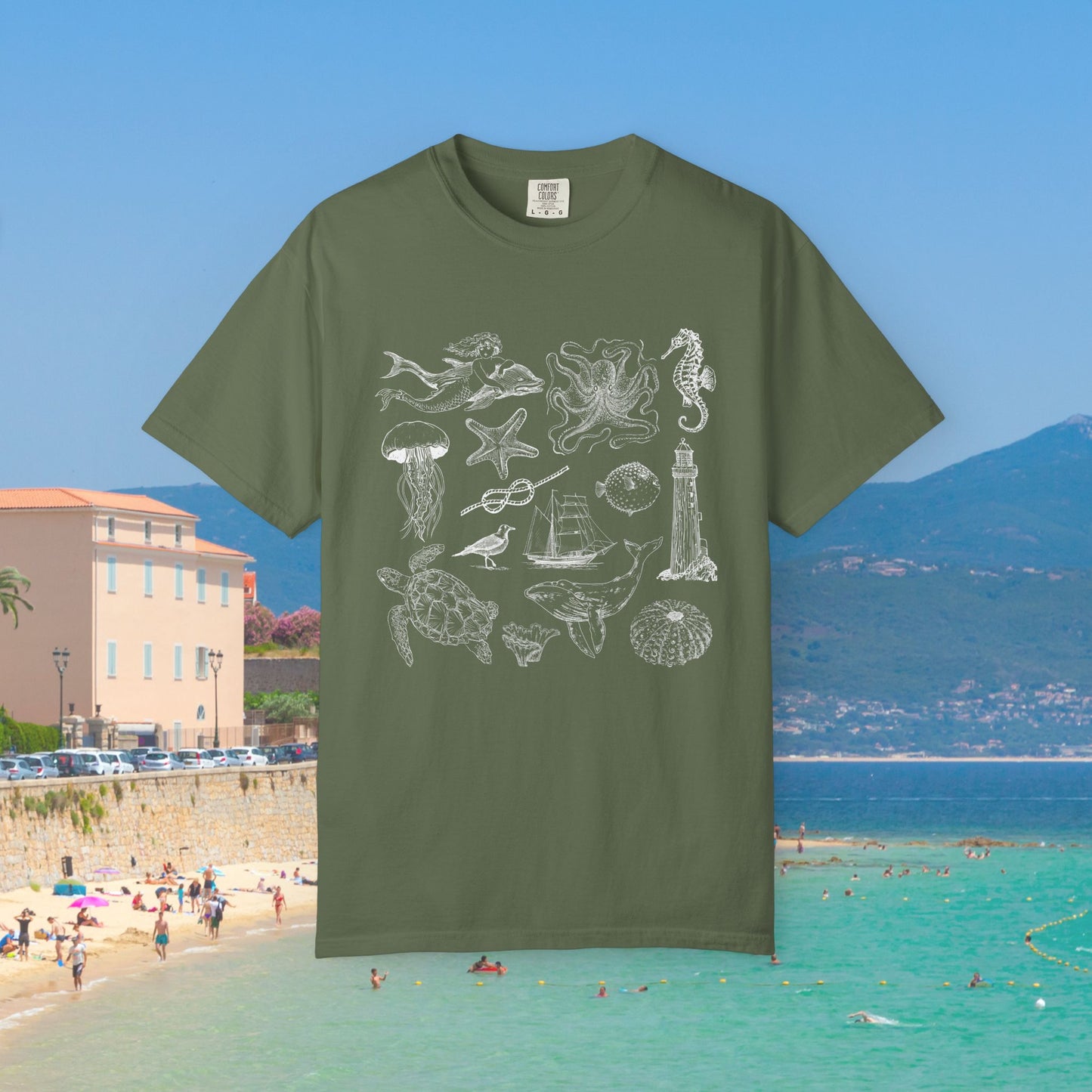 Shirtgeist Nautical Creatures Tee — alternate color
