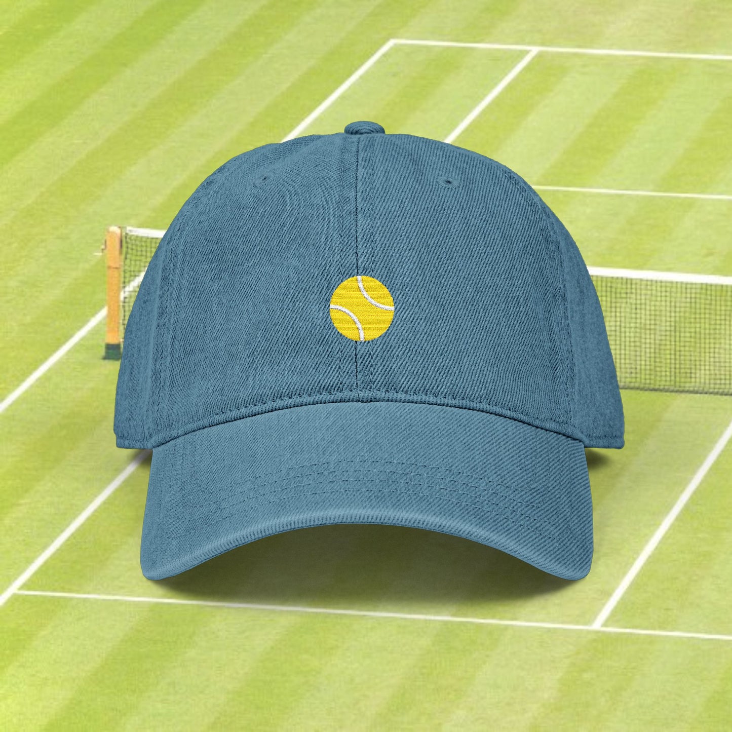 Tennis Ball Embroidered Denim Hat