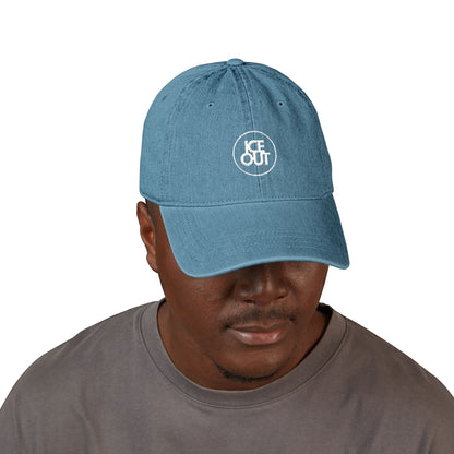 Abolish ICE Embroidered Denim Hat — Proceeds Donated