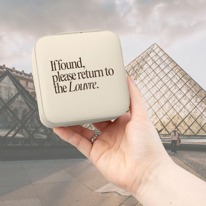 'If Found, Return to the Louvre' Jewelry Travel Case