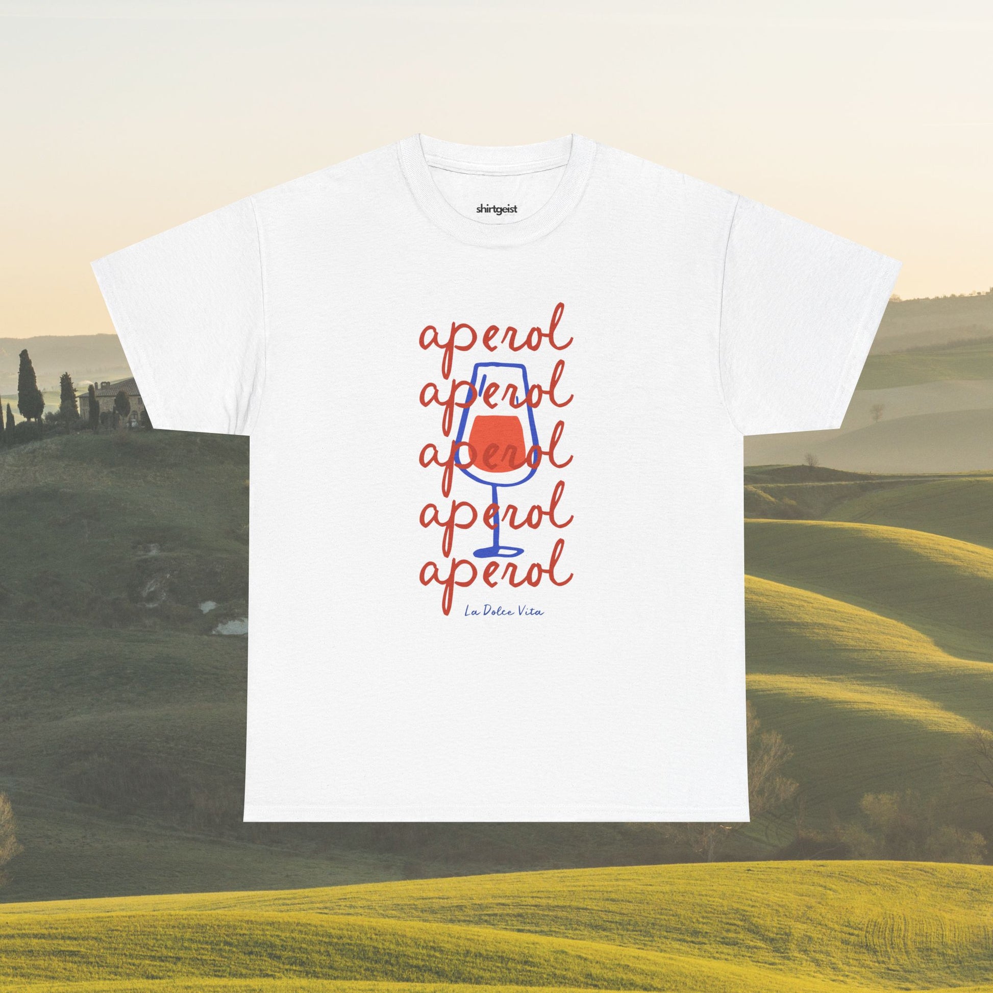 Shirtgeist Aperol Spritz Shirt — lifestyle photo