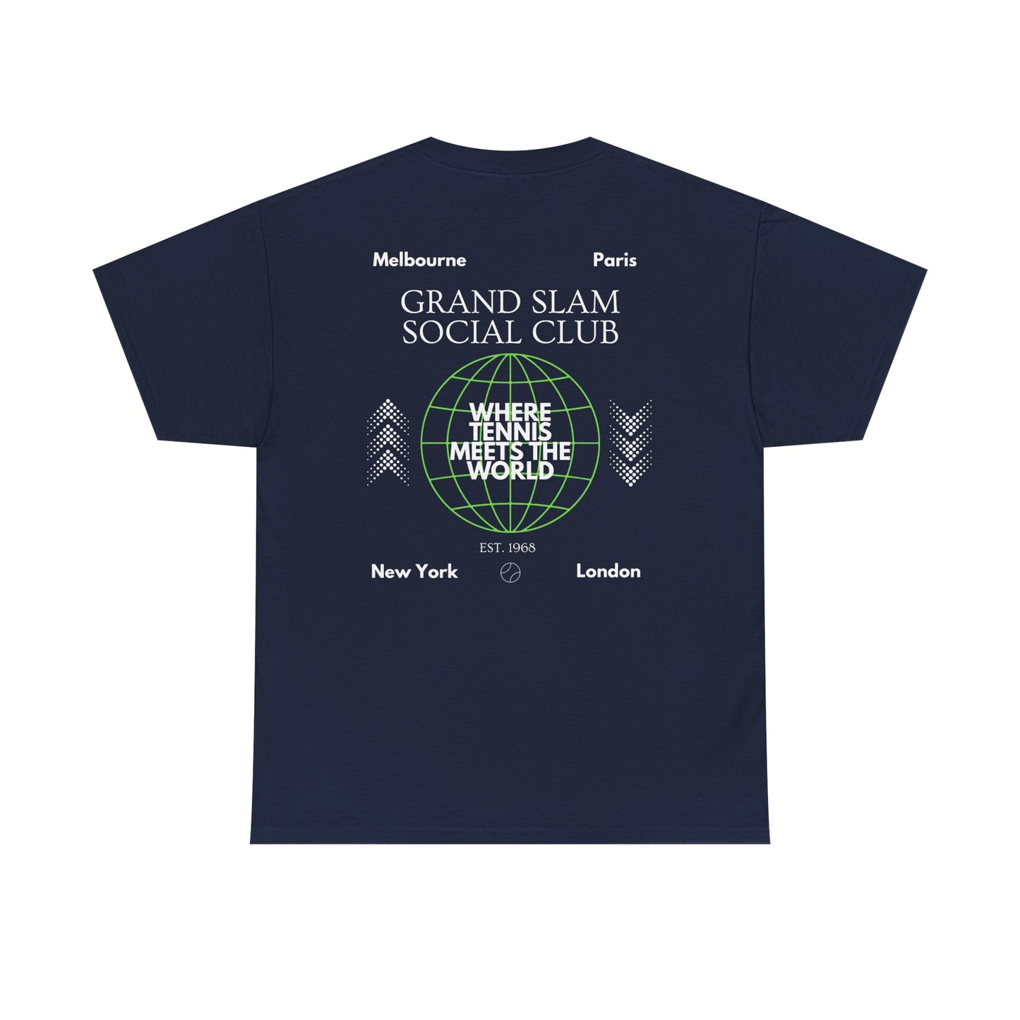 Shirtgeist Tennis Grand Slam Social Club Shirt — flat lay