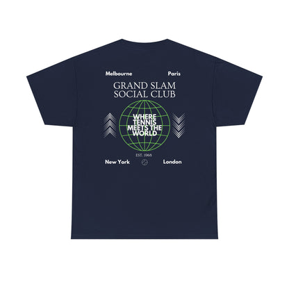 Shirtgeist Tennis Grand Slam Social Club Shirt — flat lay