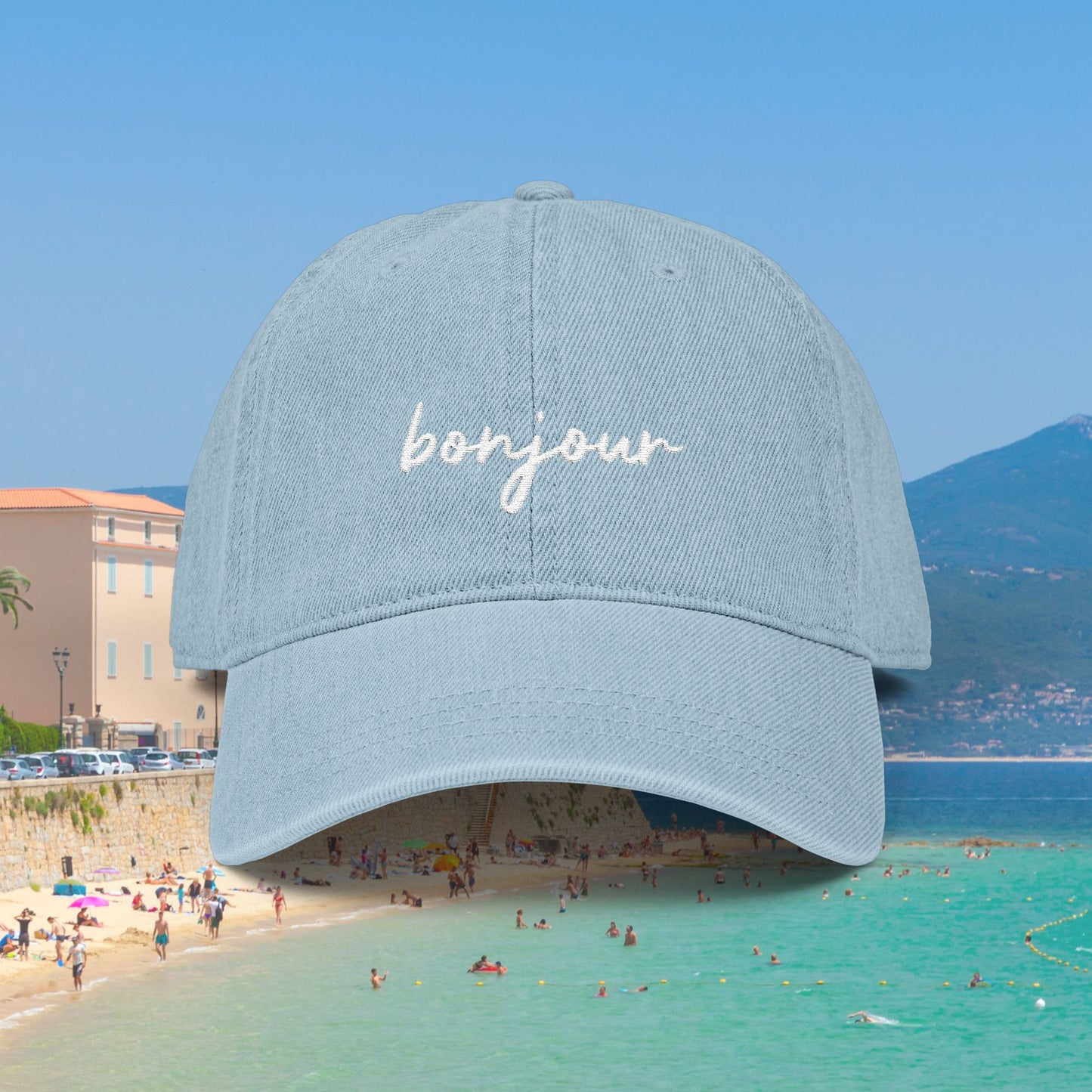 Bonjour Embroidered Hat
