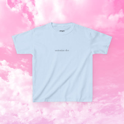 Shirtgeist Unionize DCC Baby Tee — back view