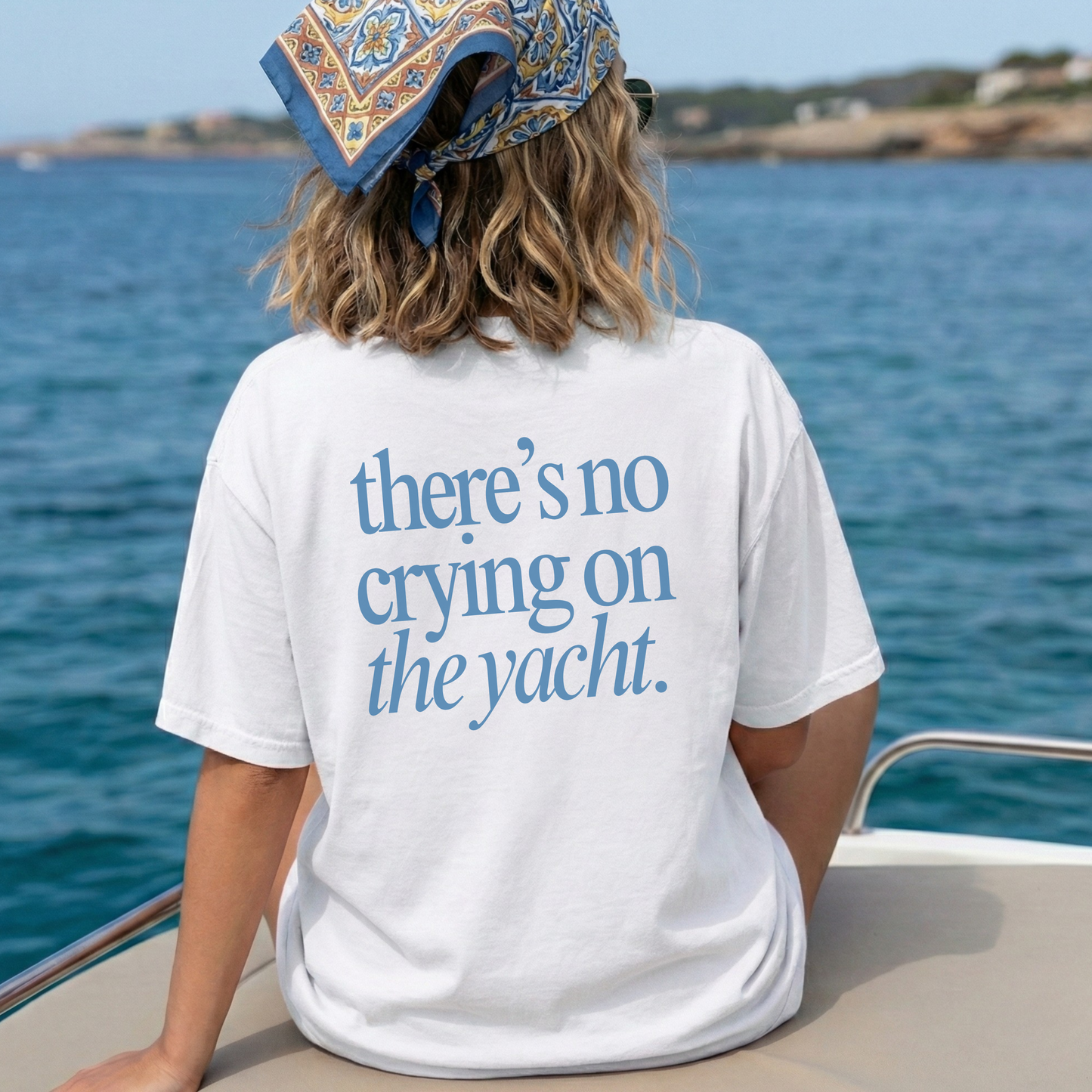 No Crying on the Yacht Comfort Colors Tee