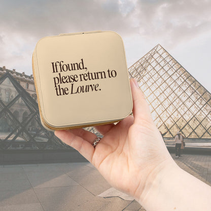 'If Found, Return to the Louvre' Jewelry Travel Case