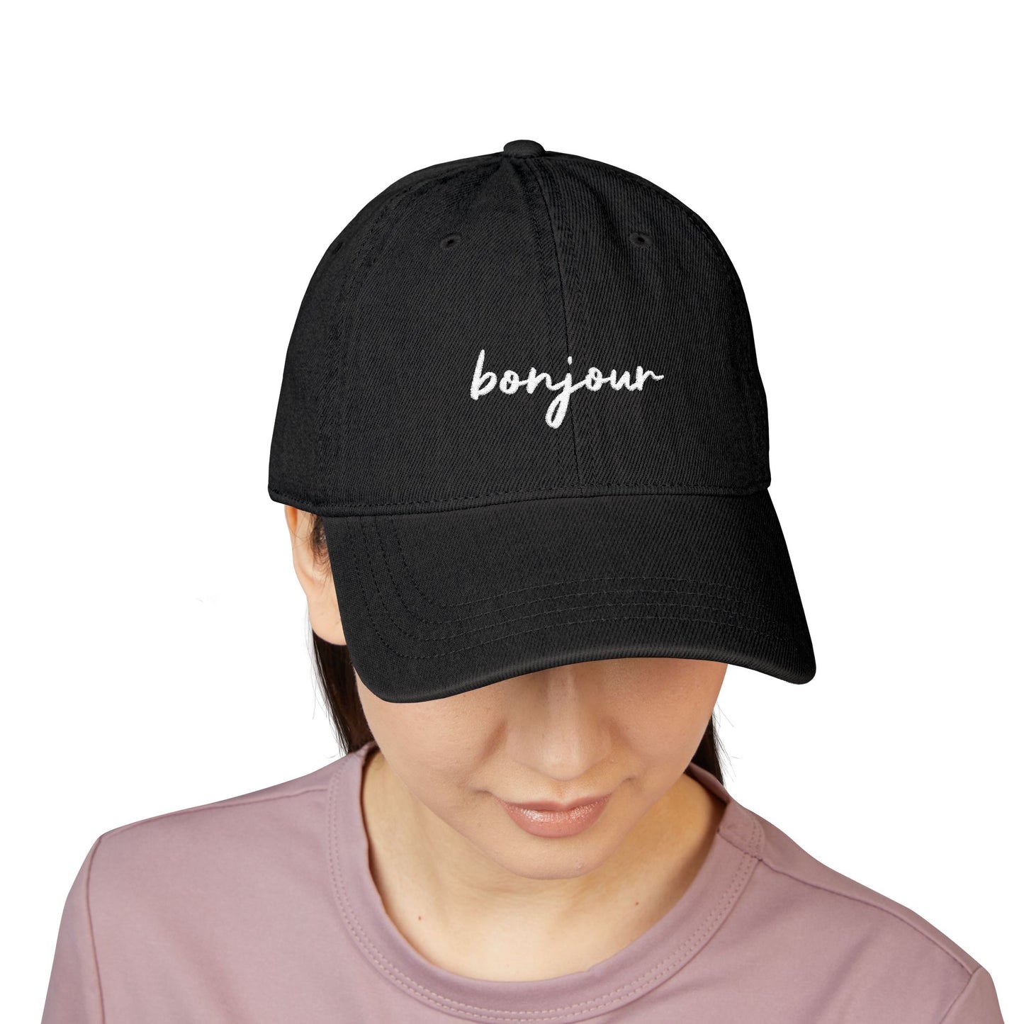 Bonjour Embroidered Hat