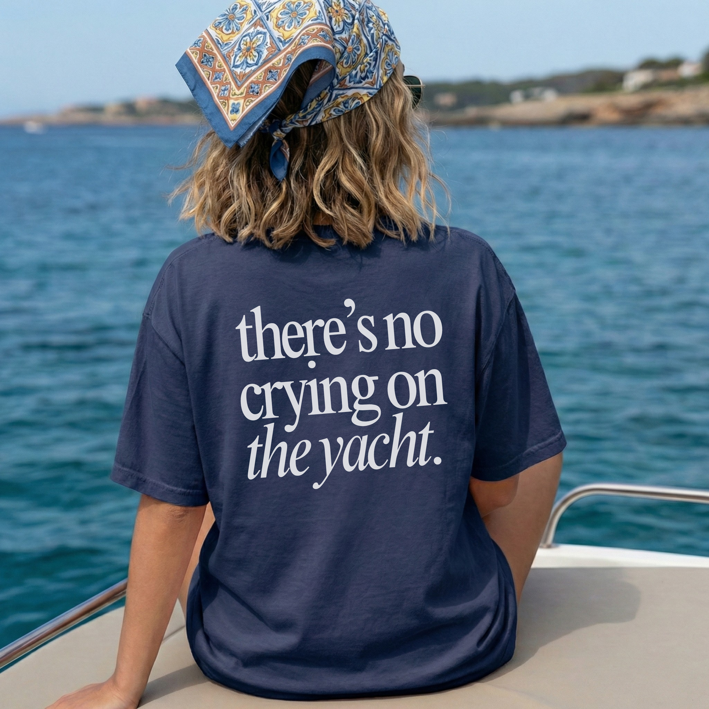 No Crying on the Yacht Comfort Colors Tee