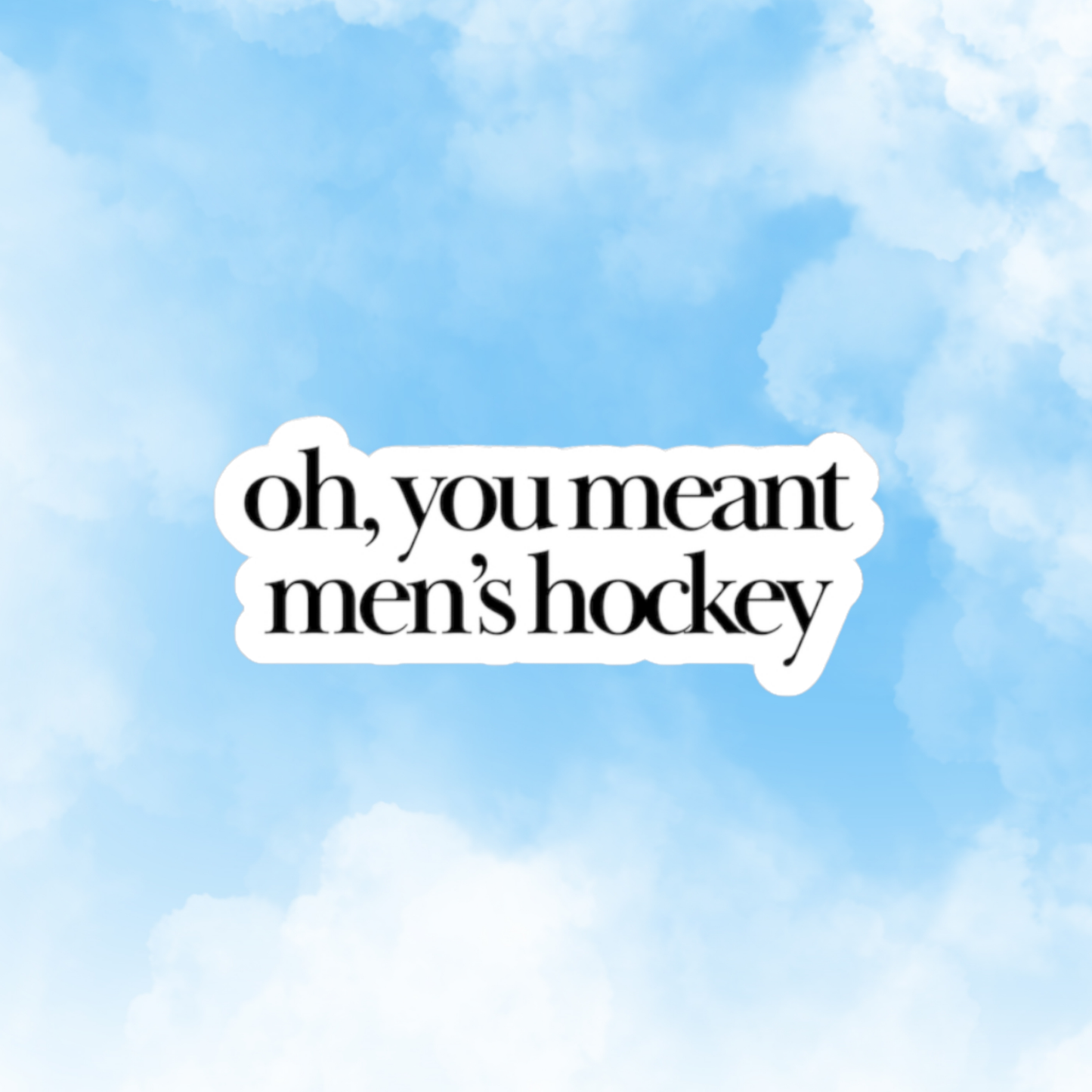 Women's Hockey Sticker