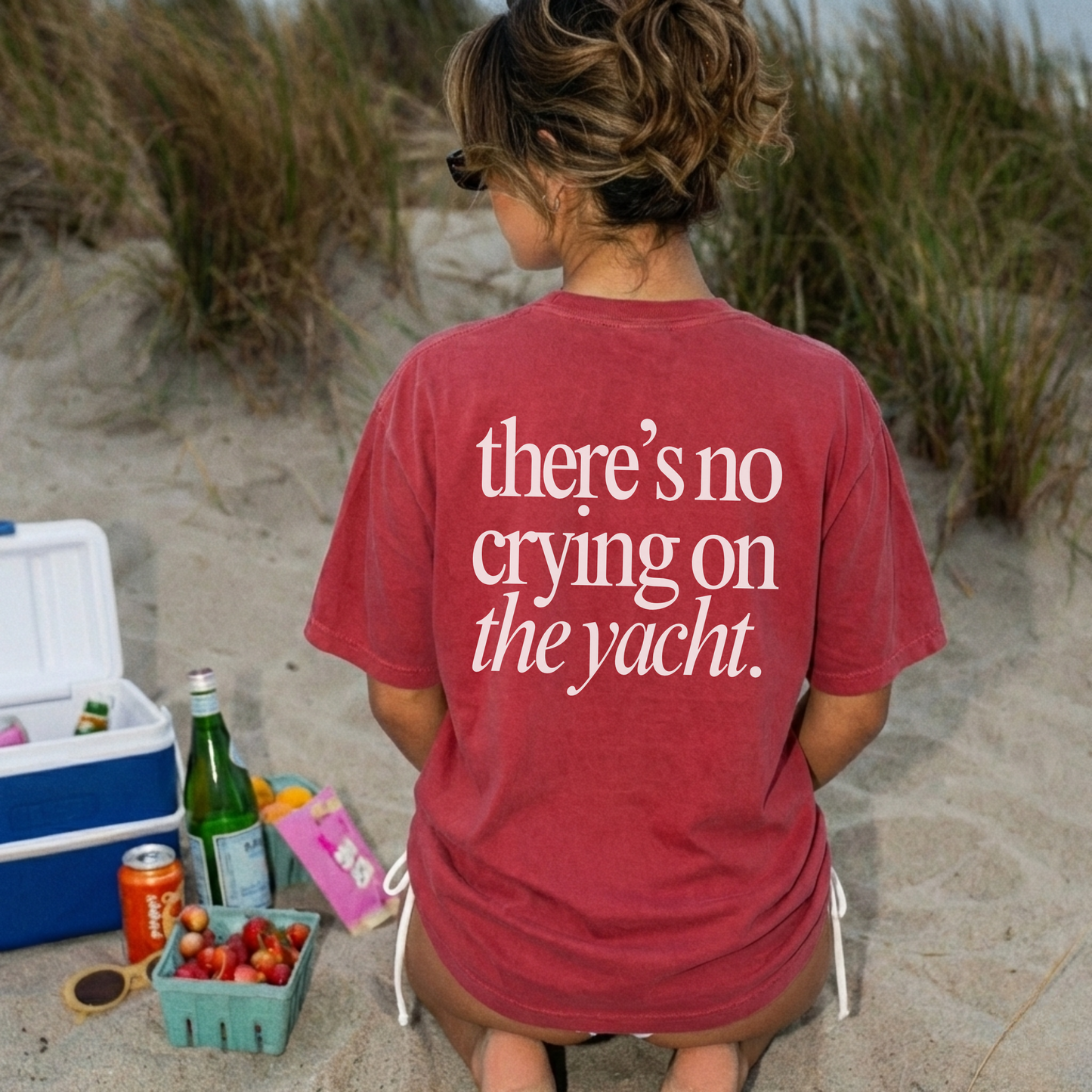 No Crying on the Yacht Comfort Colors Tee
