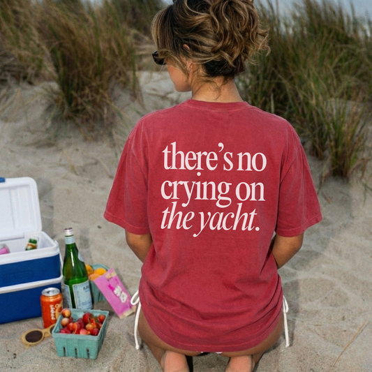 No Crying on the Yacht Comfort Colors Tee