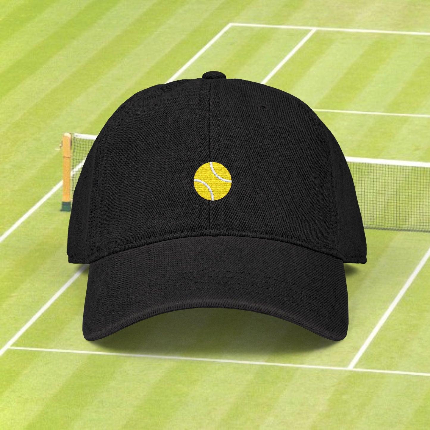 Tennis Ball Embroidered Denim Hat