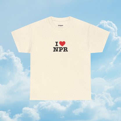 Shirtgeist I ❤️ NPR Shirt — back view