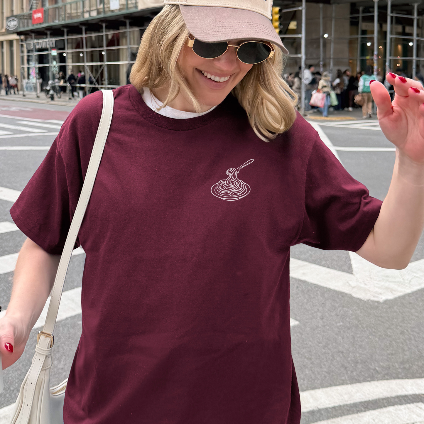 Four Pastas of Rome Back Print Shirt