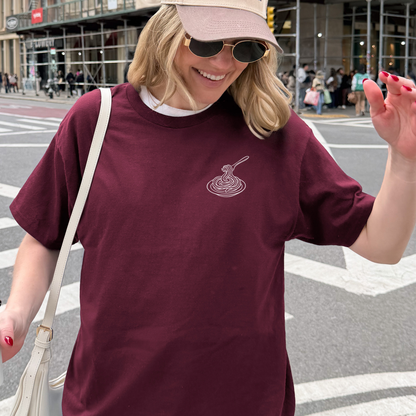 Four Pastas of Rome Back Print Shirt