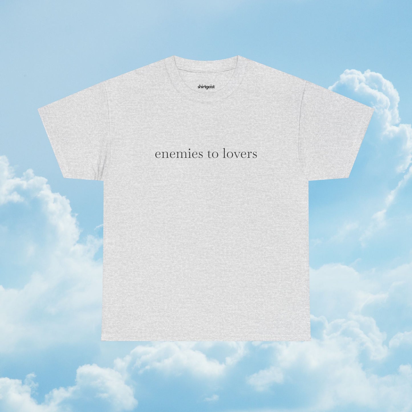 Shirtgeist Enemies to Lovers Shirt — detail shot
