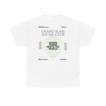 Shirtgeist Tennis Grand Slam Social Club Shirt — lifestyle photo