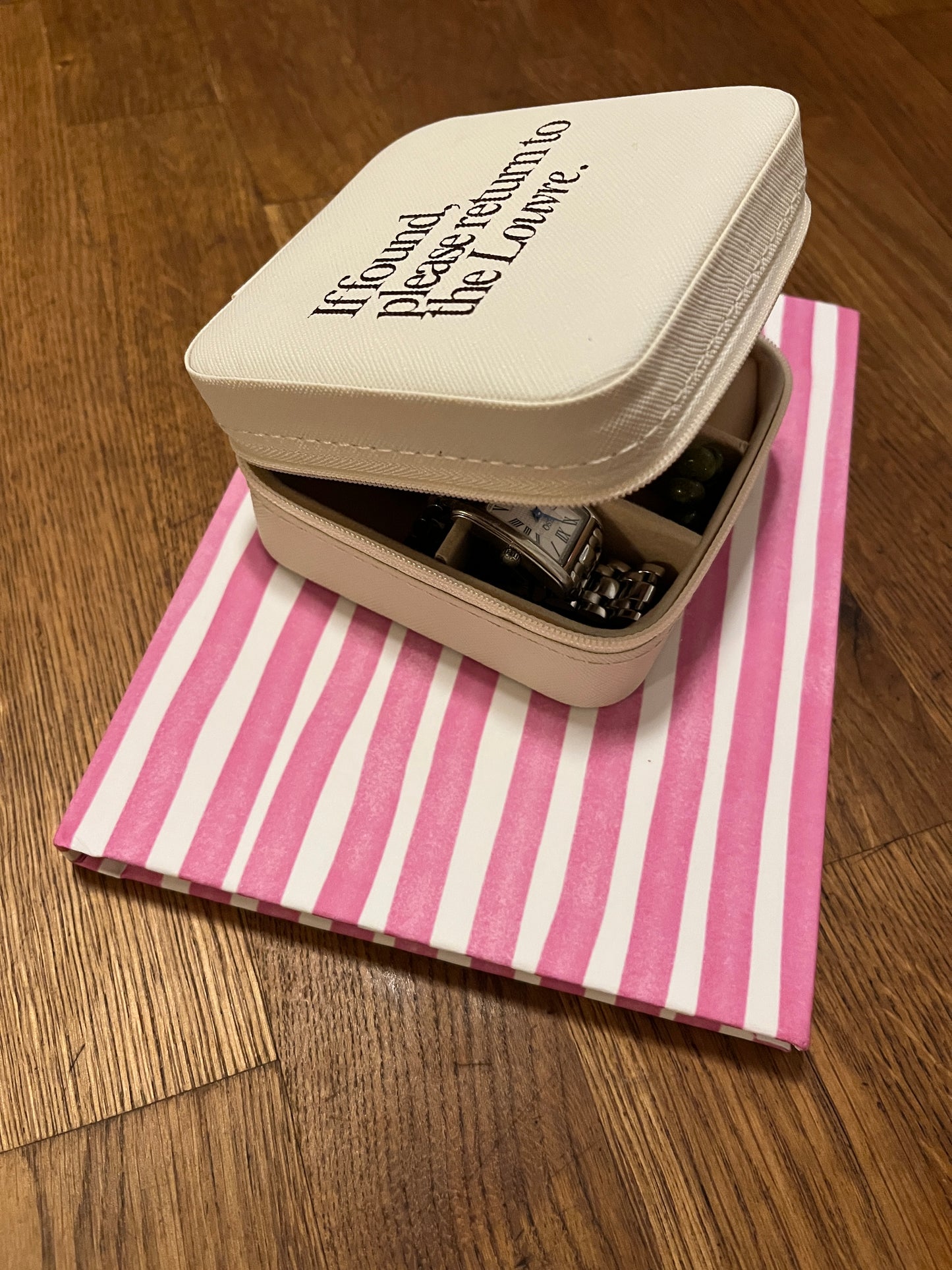 'If Found, Return to the Louvre' Jewelry Travel Case
