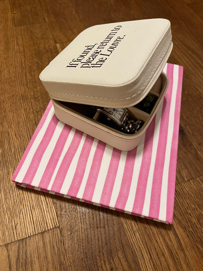 'If Found, Return to the Louvre' Jewelry Travel Case