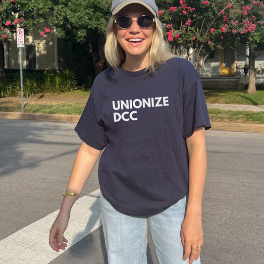 Shirtgeist Unionize DCC Shirt — front view on model